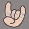 Patriotic Funny Hand Love Shape SVG
