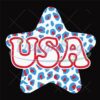 USA Patriotic Day Leopard Star SVG