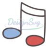 Patriotic Music Notes 4th Of July Day SVG