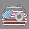 American Flag Radio 4th Of July SVG