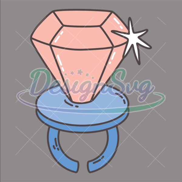 Patriotic Diamond Ring Pop 4th Of July SVG
