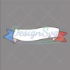 Patriotic Ribbon Banner 4th Of July SVG