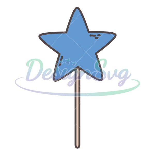 Patriotic Star Wand 4th Of July Day SVG