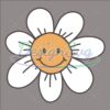 Smiley Face Daisy Patriotic Day SVG
