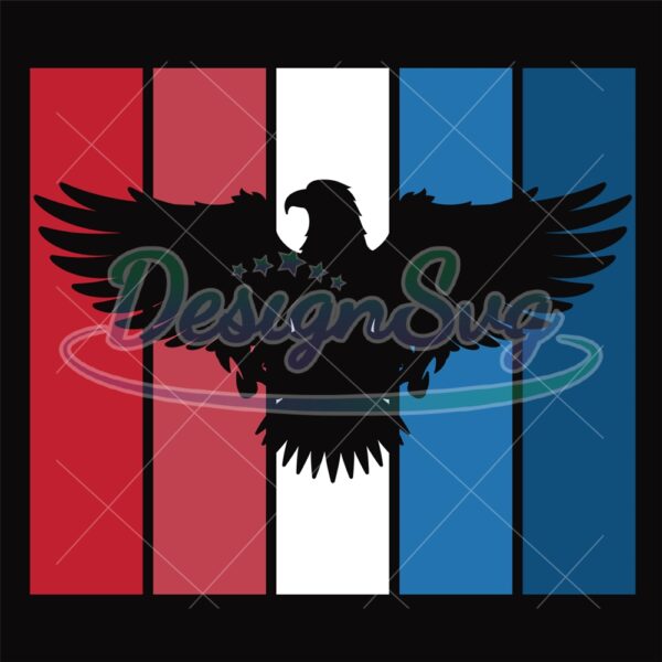 Patriotic American Eagle Logo SVG