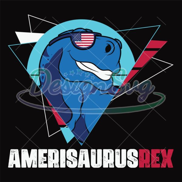 Amerisaurus Rex Patriotic SVG