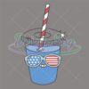 American Glasses Blue Drink Patriotic SVG