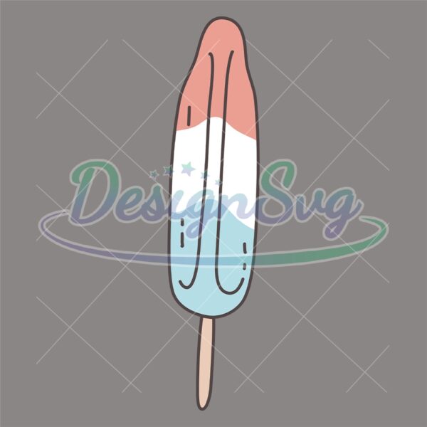 Sweet Popsicle Patriotic Holiday SVG