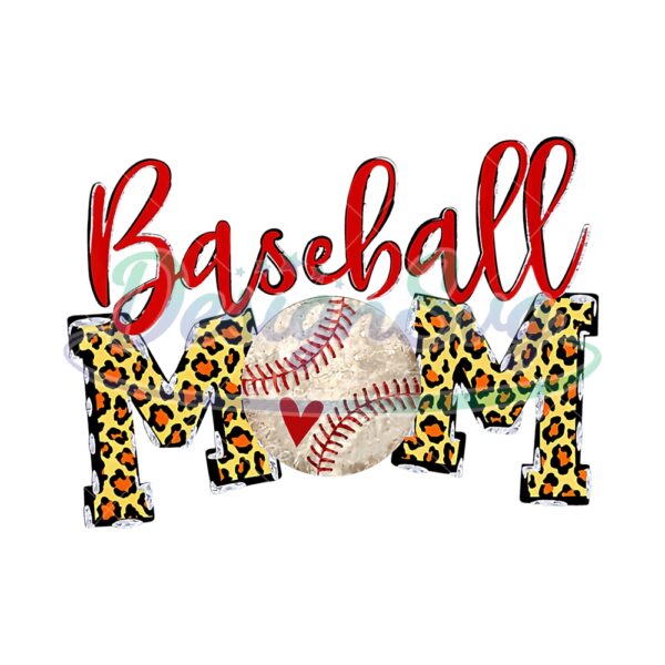 Baseball Mom Love Mother Day Sport Softball PNG