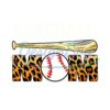 Mom Baseball Sport Bat Mother Day Design PNG