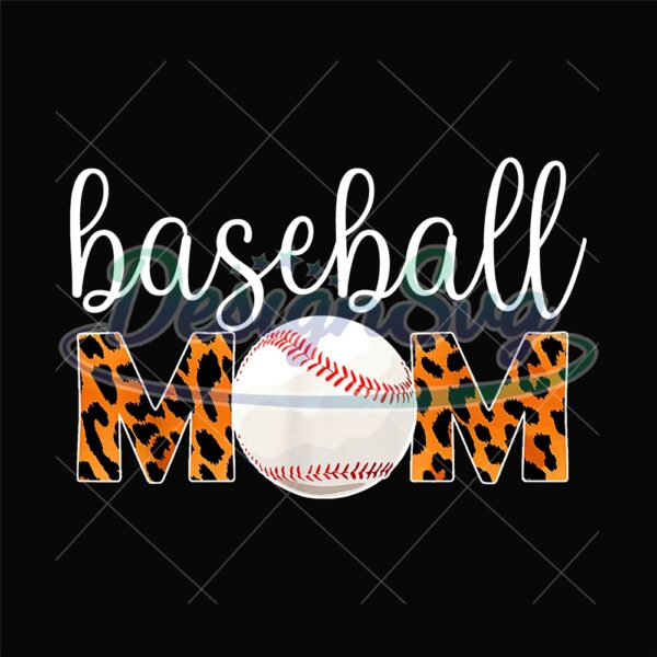 Leopard Baseball Mom Sport Softball PNG
