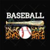 Baseball Mom Mother Day Leopard Sport Bat PNG