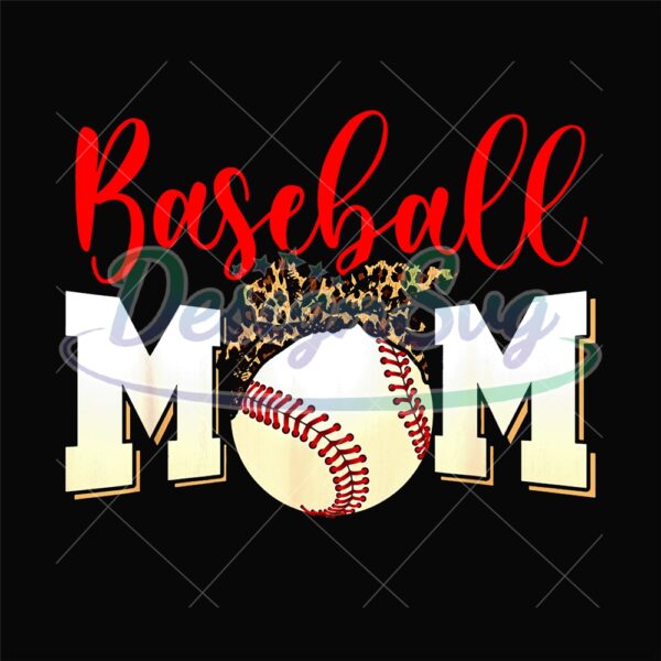 Baseball Mom Day Leopard Bandana Sport PNG