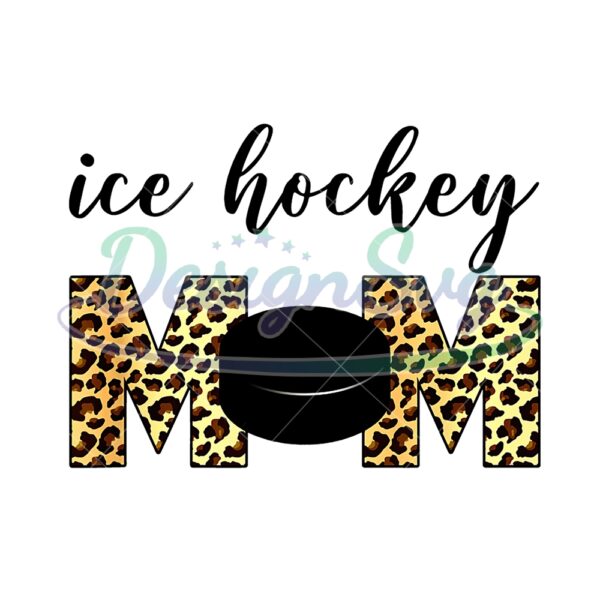 Ice Hockey Mom Leopard Mother Sport PNG