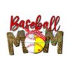 Baseball Mom Leopard Pink Bandana Softball PNG