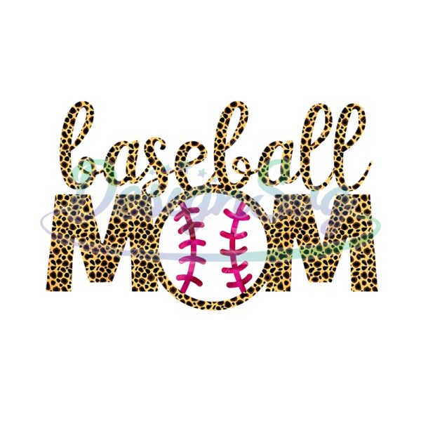 Leopard Baseball Mom Mother Day Sport PNG