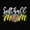 Softball Mom Leopard Full Print Sport PNG