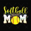 Softball Mom Leopard Bandana Sport Yellow PNG