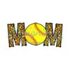 Mom Baseball Sport Leopard Print Plaid PNG