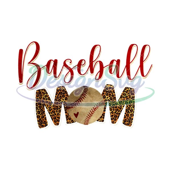 Baseball Mom Leopard Print Plaid Softball 3D