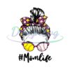 Mom Life Leopard Dot Bandana Messy Bun PNG