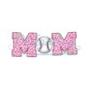 Mom Sport Baseball Pink Leopard Print PNG