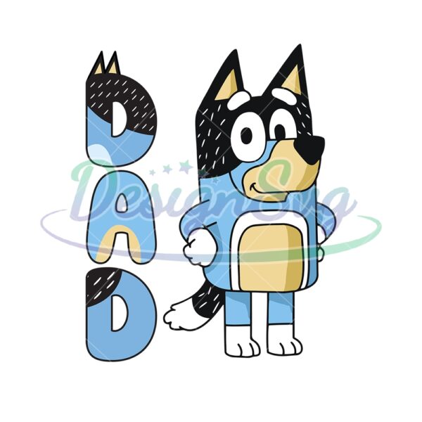 dad-bluey-bandit-heeler-dog-family-svg