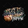 Baseball Grammie Leopard Print Mom Day PNG