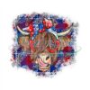 Patriotic Day Highland Cow PNG