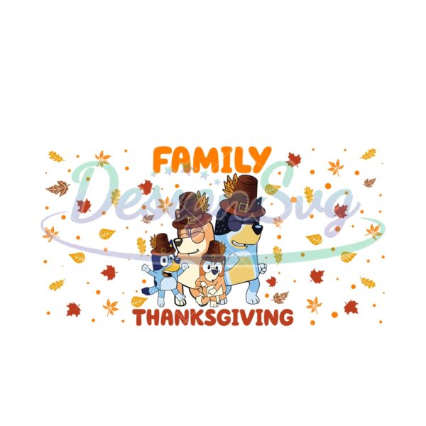 family-thanksgiving-bluey-bingo-heeler-svg