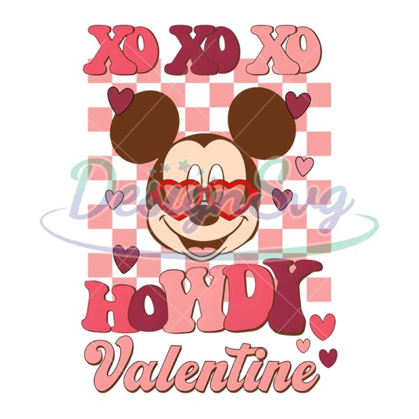xoxo-howdy-valentine-mickey-head-checkered-png