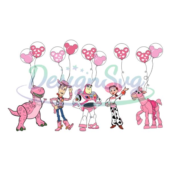 woody-toy-story-pink-valentines-balloon-png