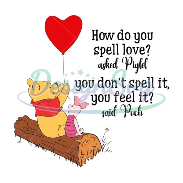 how-do-you-spell-love-pooh-and-piglet-png