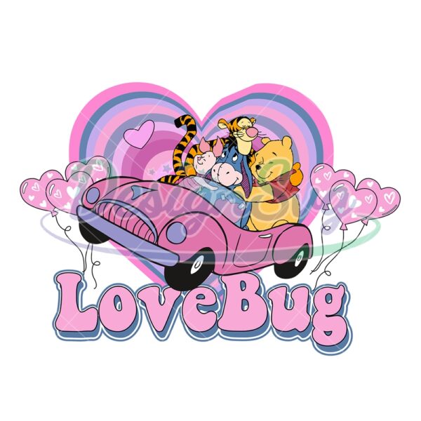 love-bug-winnie-the-pooh-valentines-car-png