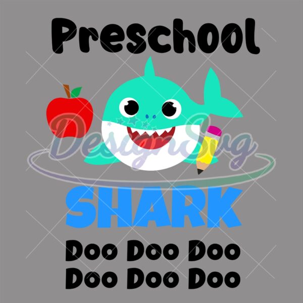 preschool-green-baby-shark-doo-doo-svg