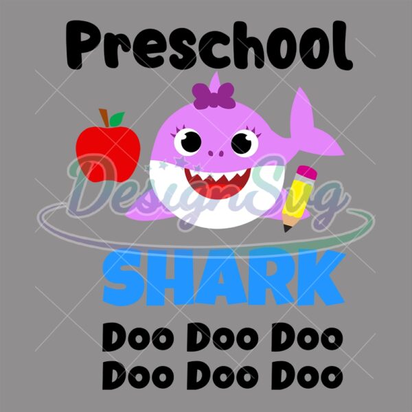 preschool-pink-baby-shark-doo-doo-svg