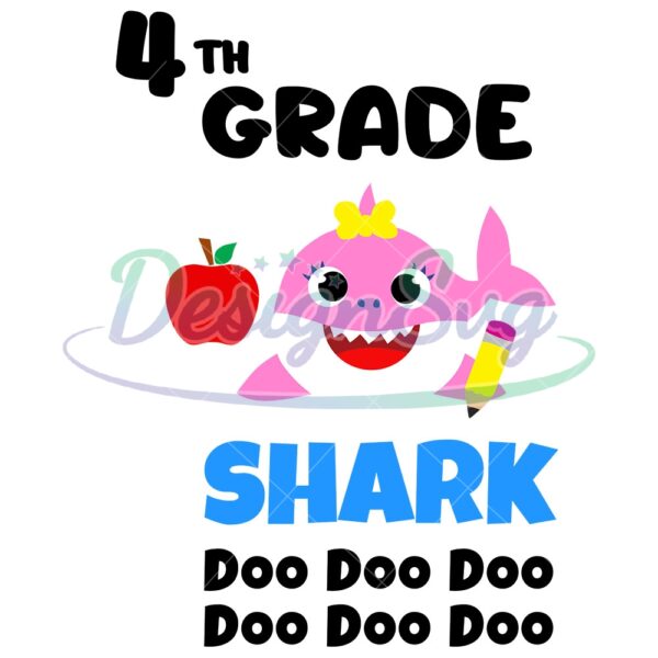 4th-grade-baby-shark-back-to-school-svg
