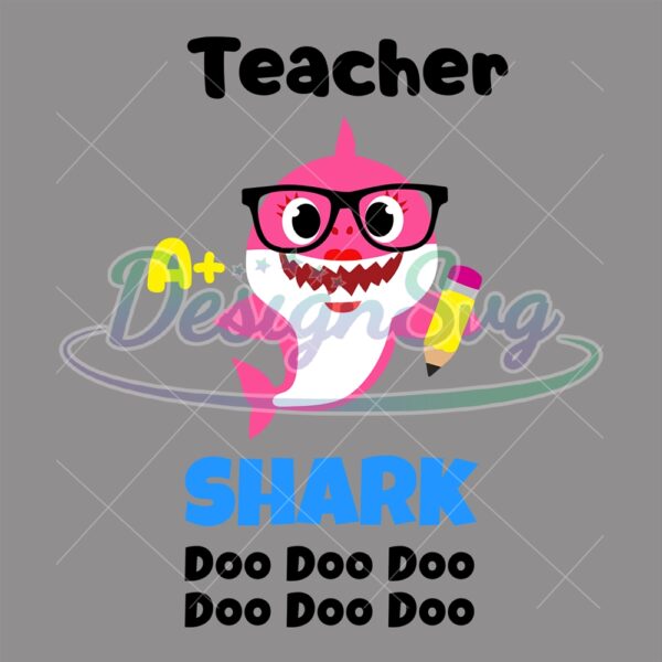 teacher-a-plus-baby-shark-pink-doo-doo-svg