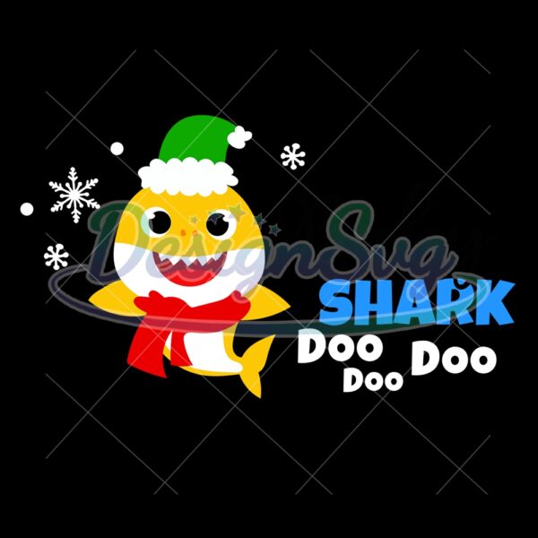christmas-yellow-santa-baby-shark-doo-doo-svg