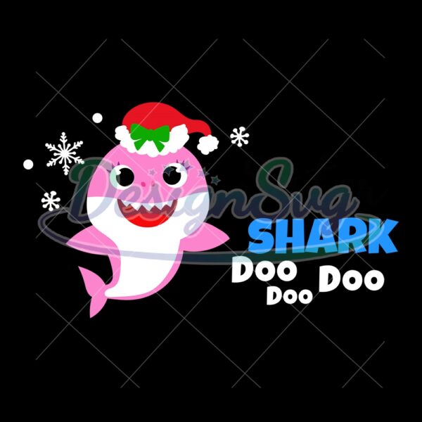 christmas-santa-hat-baby-shark-doo-doo-svg