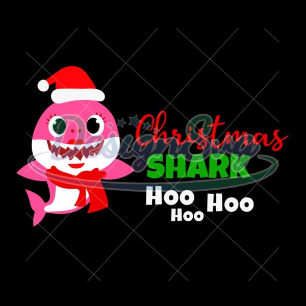 christmas-santa-baby-shark-pink-hoo-hoo-svg