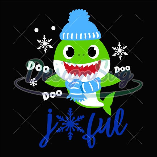 joyful-christmas-day-santa-baby-green-shark-svg
