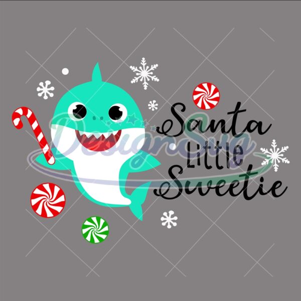santa-little-sweetie-christmas-cane-baby-shark-svg