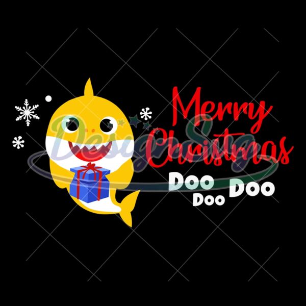 merry-christmas-gift-baby-shark-yellow-dodo-svg