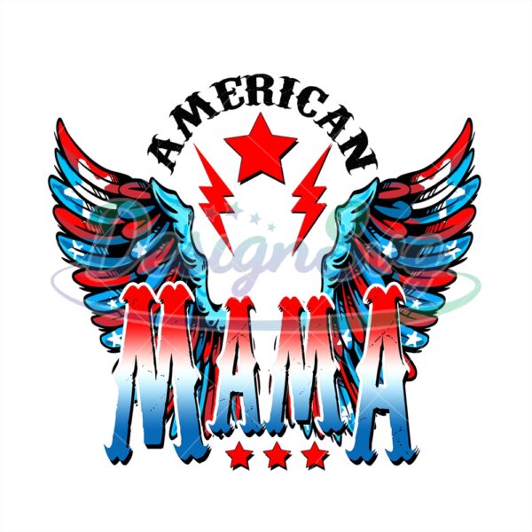 American Mama Thundering Wings Of Freedom PNG