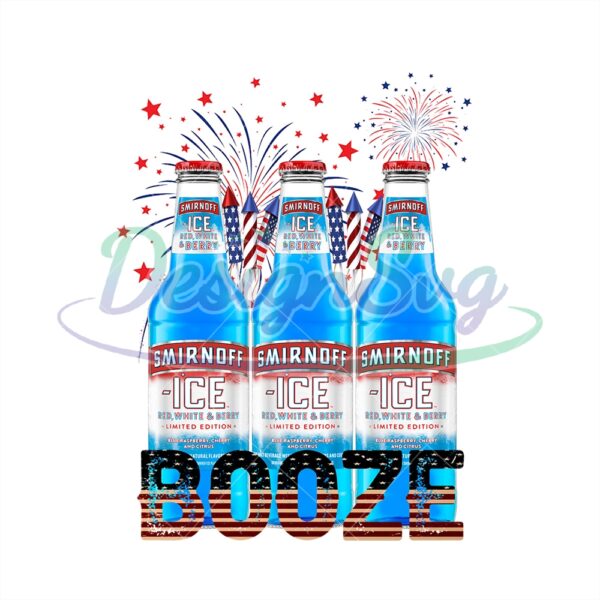 American Booze Ice 4th Of July Day PNG