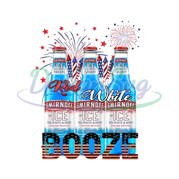 Red White And Booze American PNG