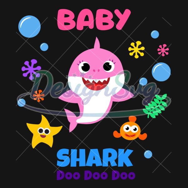little-pink-baby-shark-doo-doo-svg