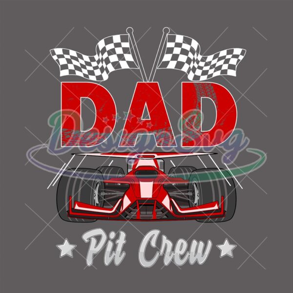 The Pit Crew Dad Formula Racing Car PNG
