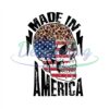 Made In America Skull 4th Of July PNG